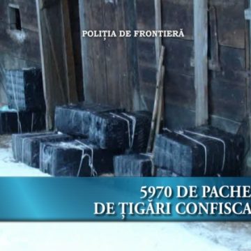 5970 de pachete de ţigări confiscate
