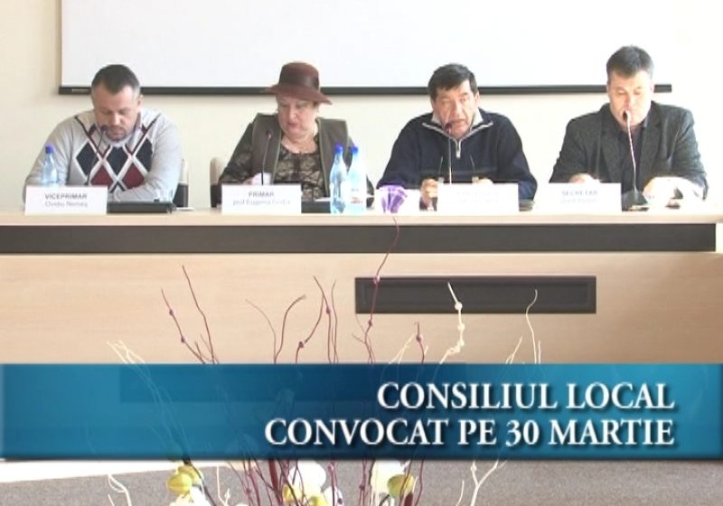 Consiliul local convocat în şedinţă ordinară
