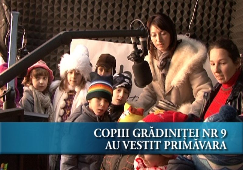 Copiii grădiniței numărul 9 au vestit primăvara