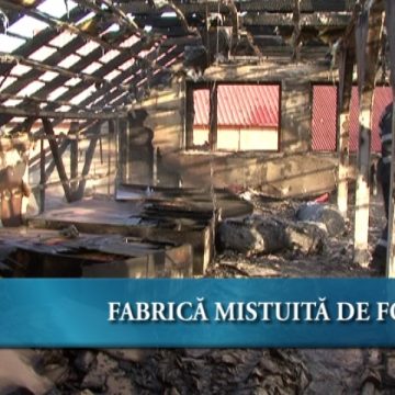 Fabrică mistuită de flăcări Fabrică mistuită de flăcări