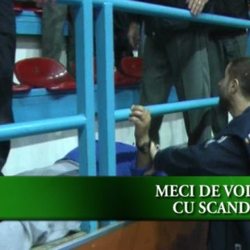 Meci de volei cu scandal Meci de volei cu scandal