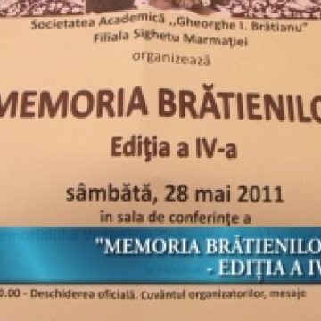 A patra ediţie a evenimentului"Memoria Brătienilor" – la Sighetu Marmaţiei