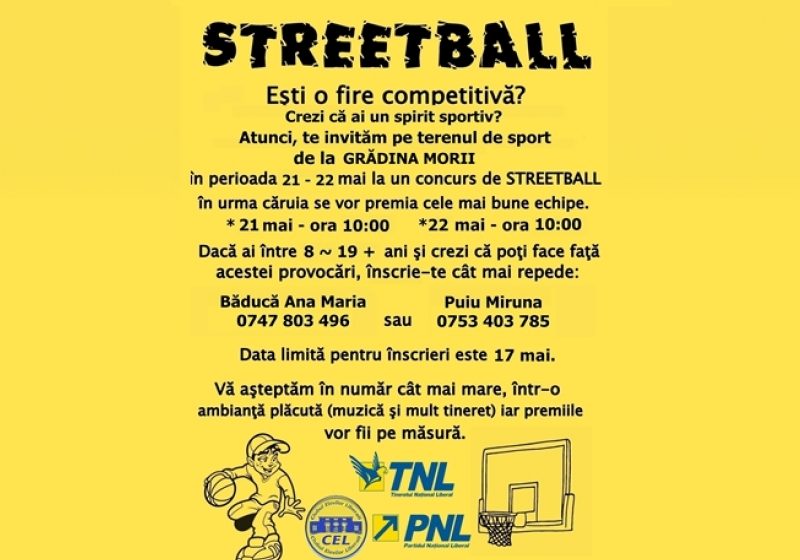 Concurs de STREETBALL la Sighetul Marmaţiei