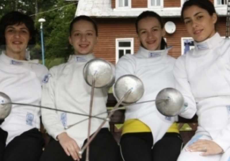 Echipa feminină de spadă a României, medaliată cu aur la Jocurile Mondiale Militare