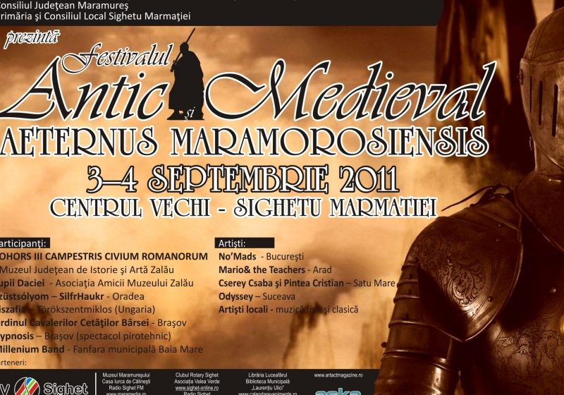 Programul "Festivalului antic şi medieval" de la Sighetul Marmaţiei