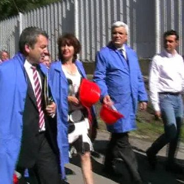 Baia Mare: Ministrul Economiei şi cel al Finanţelor au vizitat astăzi uzina Romplumb