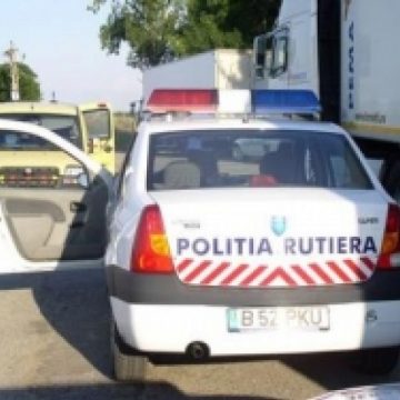 Baia Mare: Şi-a buşit maşina de scuarul din sensul giratoriu