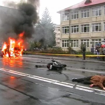 Baia Mare: Accident rutier grav, cu doi morţi şi trei răniţi, simulat în Baia Mare