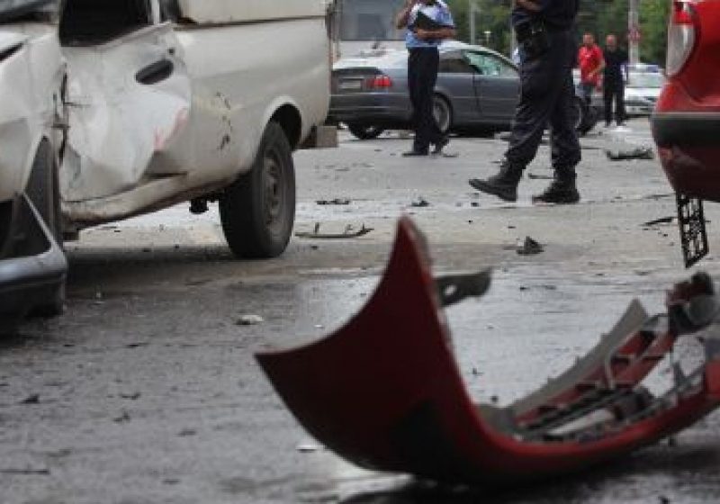Sighet: Accident rutier în lanţ pe strada Făget Sighet: Accident rutier în lanţ pe strada Făget