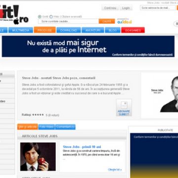Go4it.ro – 7 zile de doliu pentru Steve Jobs Go4it.ro – 7 zile de doliu pentru Steve Jobs