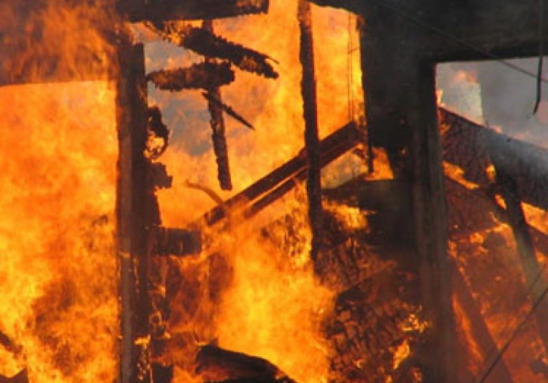 Sighet: Incendiu la un şopru cu fân Sighet: Incendiu la un şopru cu fân
