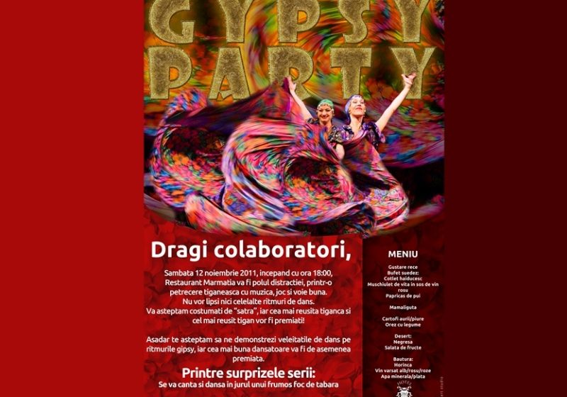 Sighetu Marmaţiei: Restaurantul Marmaţia organizează Gipsy Party