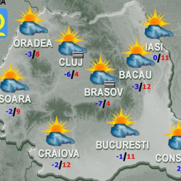 PROGNOZA METEO: Cresc temperaturile. Cum va fi vremea luni şi marţi în ţară PROGNOZA METEO: Cresc temperaturile. Cum va fi vremea luni şi marţi în ţară