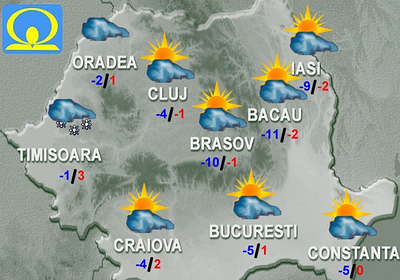 Cum va fi vremea în Ajun şi de Crăciun