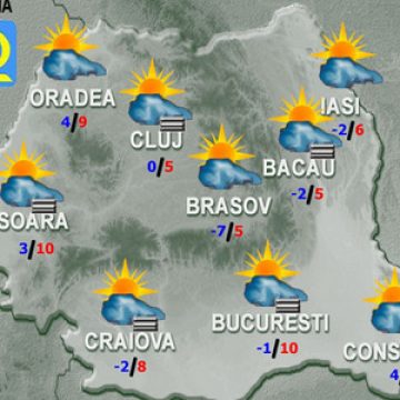 Prognoza Meteo: Cum va fi vremea vineri Prognoza Meteo: Cum va fi vremea vineri