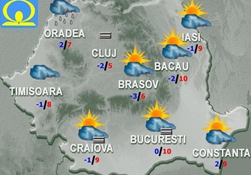 Temperaturi ridicate pentru acestă perioada a anului. Cum va fi vremea marţi şi miercuri