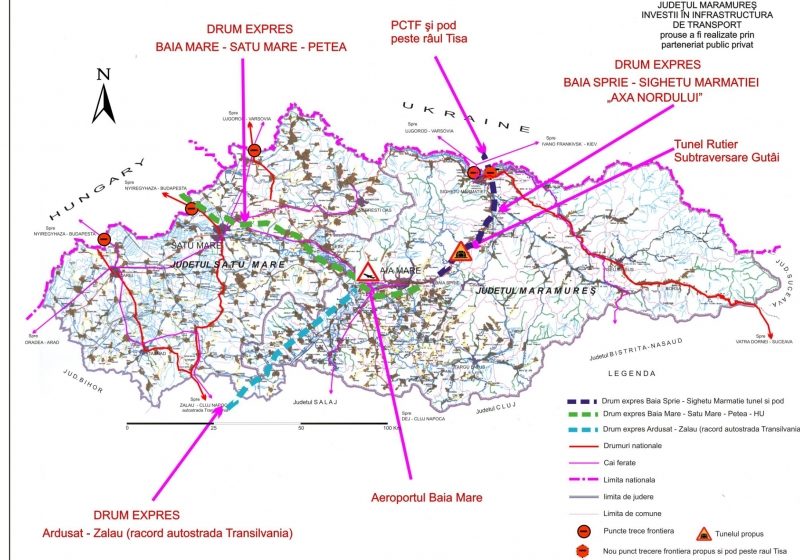 Baia Mare: Construcţia Tunelului pe sub Gutâi revine în actualitate. Proiectul a fost prezentat şi premierului Emil Boc