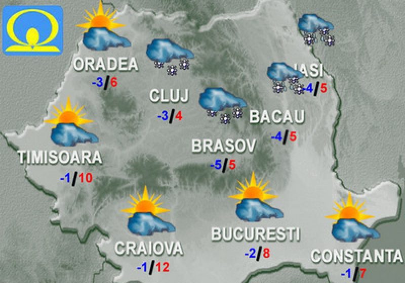 Cum va fi vremea la începutul săptămânii