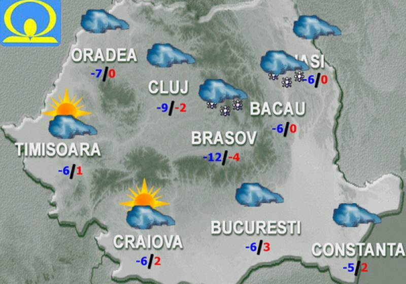 Frig şi înnorat în cea mai mare parte a ţării – Ce temperaturi vor fi în următoarele zile Frig şi înnorat în cea mai mare parte a ţării – Ce temperaturi vor fi în următoarele zile