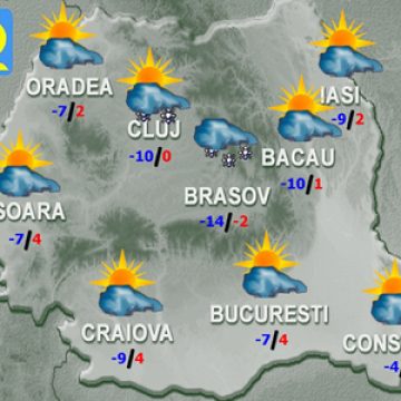 PROGNOZA METEO: Cum va fi vremea luni şi marţi