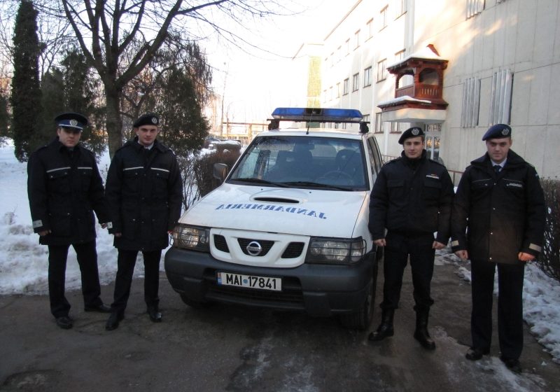 Studenţi jandarmi în practică Studenţi jandarmi în practică