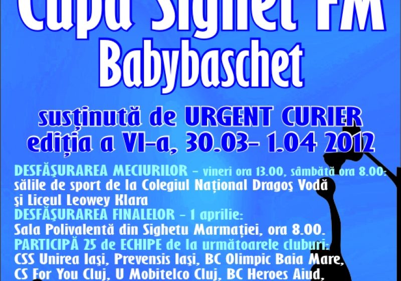 SIGHET: În 30 martie se va da startul celei de-a şasea ediţii a Cupei Sighet FM la Baby Baschet