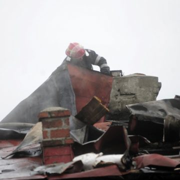 SIGHET: Incendiu pe strada Plevnei