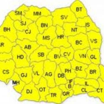 Avertizarea cod galben de precipitaţii şi intensificari al vântului pentru zona montană a Maramureşului!