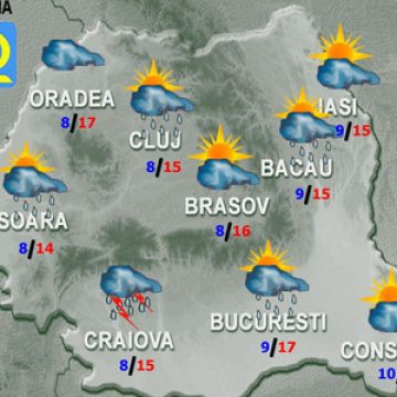 PROGNOZA METEO: Cum va fi vremea miercuri şi joi PROGNOZA METEO: Cum va fi vremea miercuri şi joi