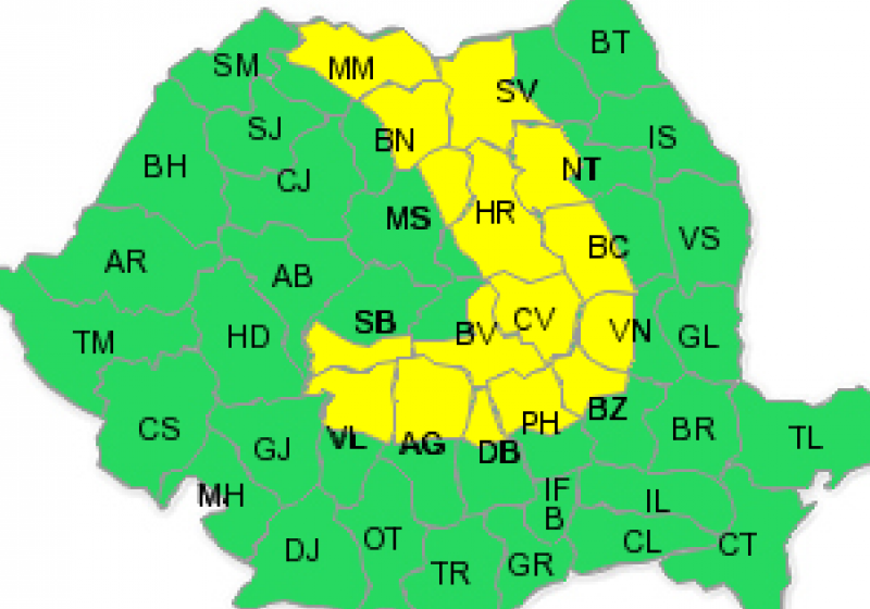 Ploi însemnate cantitativ prognozate pentru Maramureş !