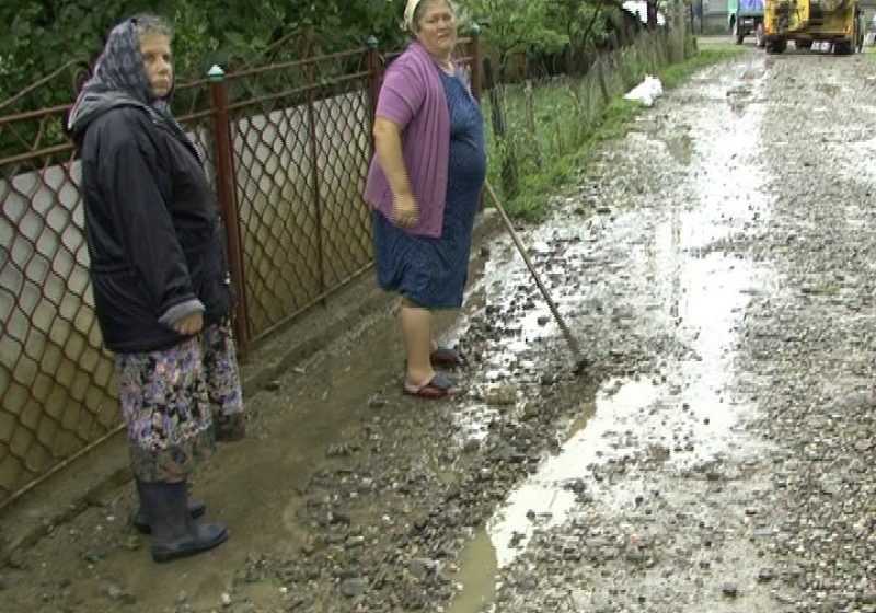SIGHET: Curţi şi grădini inundate