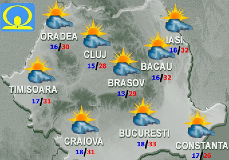 Vremea se va înrăutăţi. Ce temperaturi vor fi luni şi marţi