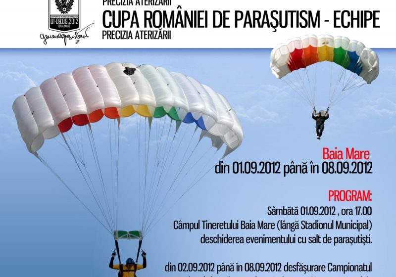 Baia Mare: Campionat naţional de paraşutism, 1 – 9 septembrie