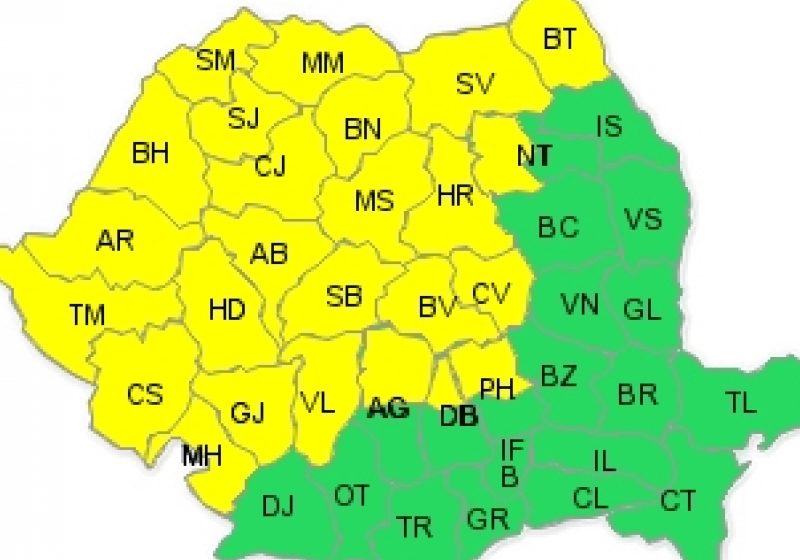 Maramureş: Cod galben de ninsori abundente şi intensificări de vânt!