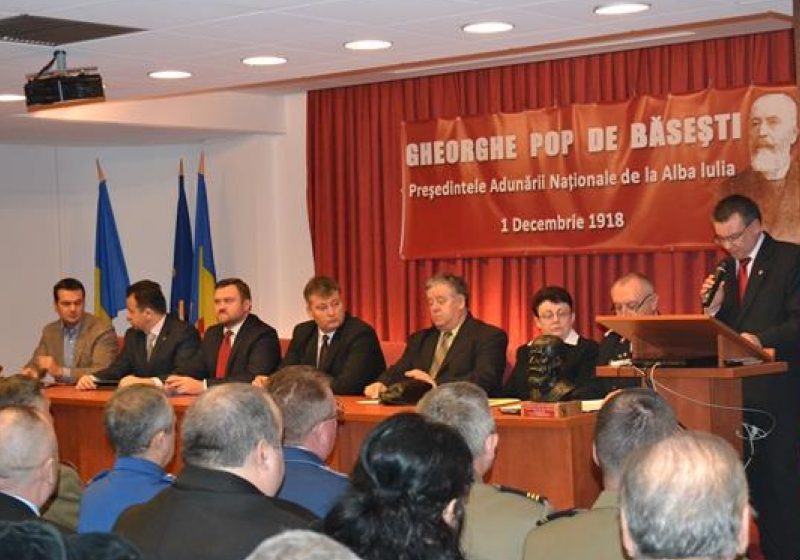 Baia Mare: Bustul lui Gheorghe Pop de Băseşti, dezvelit la Biblioteca Judeţeană "Petre Dulfu"