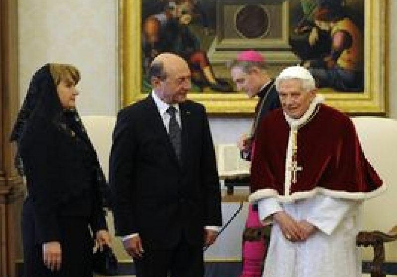 Traian Băsescu: Întâlnirea cu Papa Benedict al XVI-lea va rămâne în sufletul meu toată viaţa