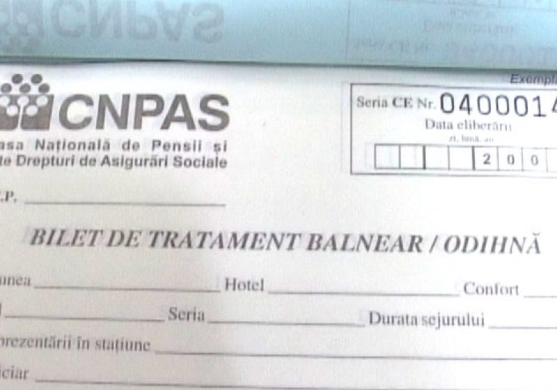 Acordarea biletelor de tratament balnear în 2013 prin Casa de Pensii, aprobată de Guvern