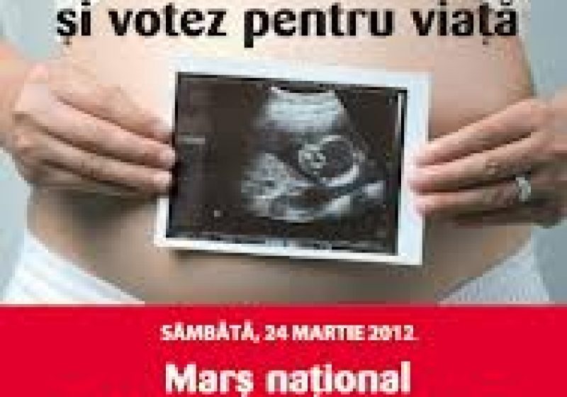 Manifestaţie împotriva avortului: Aproximativ 300 de persoane au participat la "Marşul pentru viaţă", la Timişoara