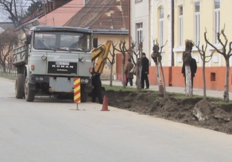 SIGHET: Lucrări de infrastructură pe Alexandru Ivasiuc şi Mihai Viteazu