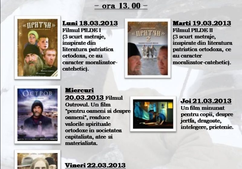 Sighet: "Săptămâna Filmului Creştin", activitate a Liceului Tehnologic "Forestier", a debutat astăzi