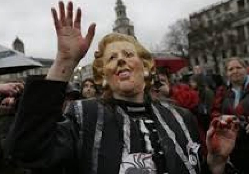 Sărbătoare anti-Thatcher în centrul Londrei