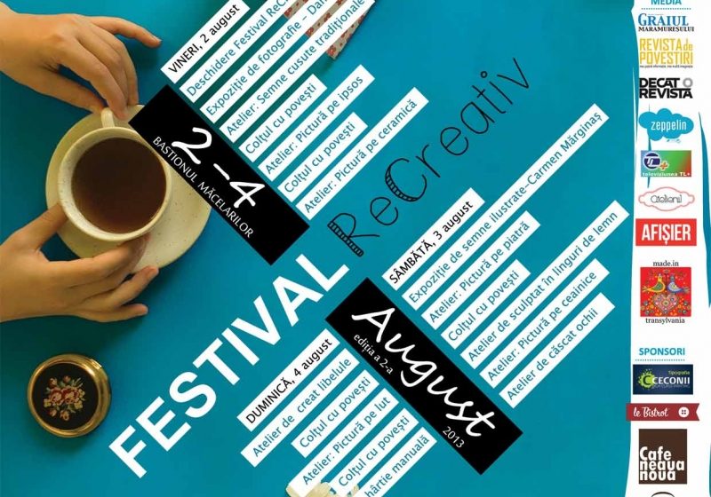 Baia Mare: Ateliere creative și expoziții, la Festival ReCreativ – Patterns Baia Mare: Ateliere creative și expoziții, la Festival ReCreativ – Patterns