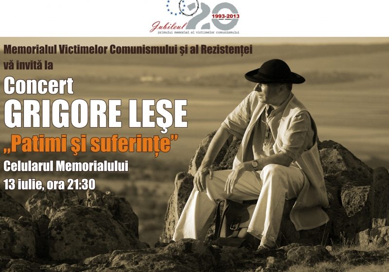 SIGHET: Concert Grigore Leşe la Muzeul Memorialul Victimelor Comunismului şi al Rezistenţei