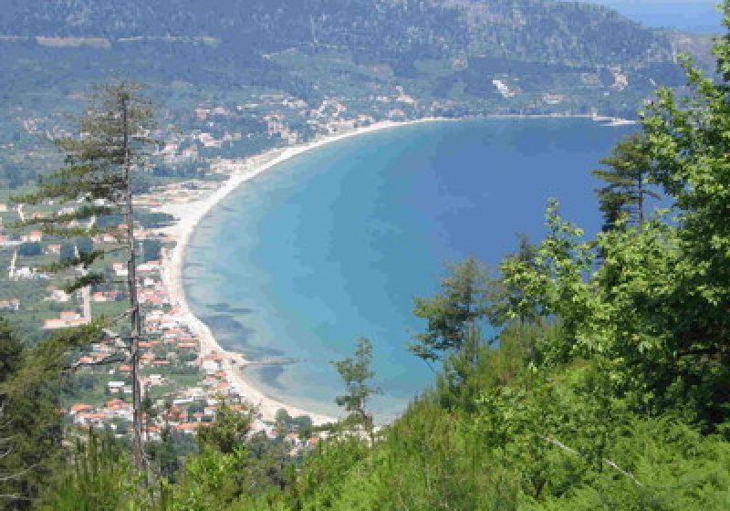 Grecia: Incendiu masiv de pădure în insula Thassos Grecia: Incendiu masiv de pădure în insula Thassos