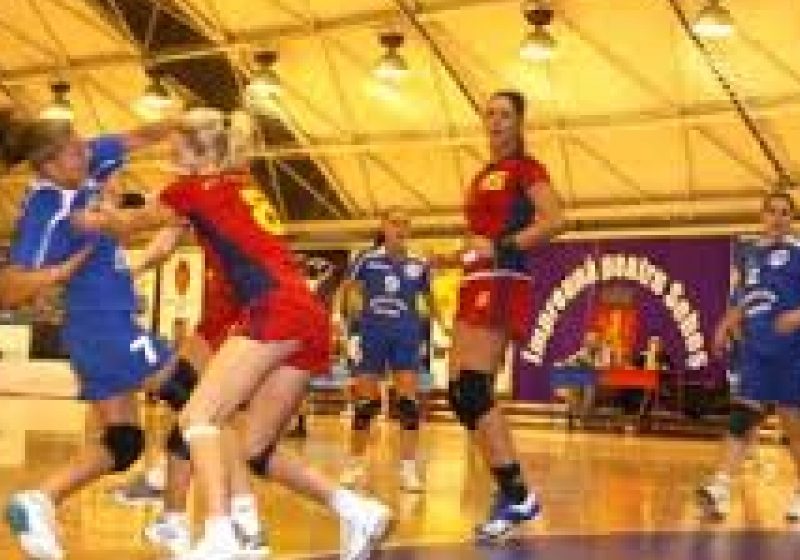 Baia Mare: Meciul de handbal feminin H.C. Municipal Baia Mare şi H.C.M. Râmnicu Vâlcea, supravegheat de jandarmi