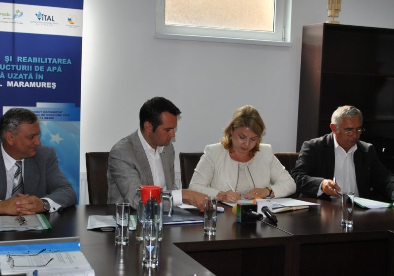 SC VITAL SA semnează contractul de servicii MM-CS-03 din cadrul proiectul  “Extinderea și reabilitarea infrastructurii de apă și apă uzată în județul Maramureș”