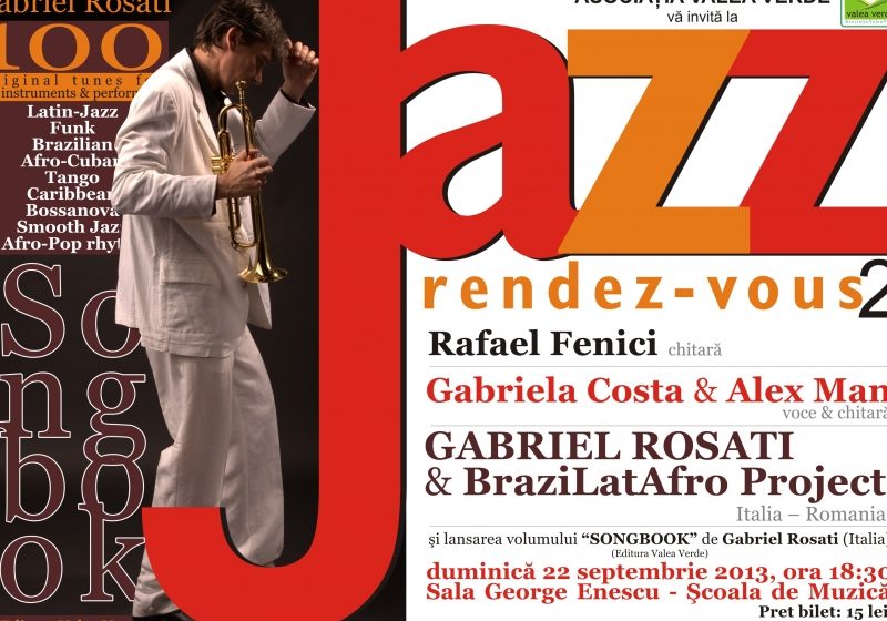 SIGHET: Jazz Rendez-Vous 2: Gabriel Rosati & BraziLatAfro Project, Gabriela Costa & Alex Man pe 22 septembrie in Sighet