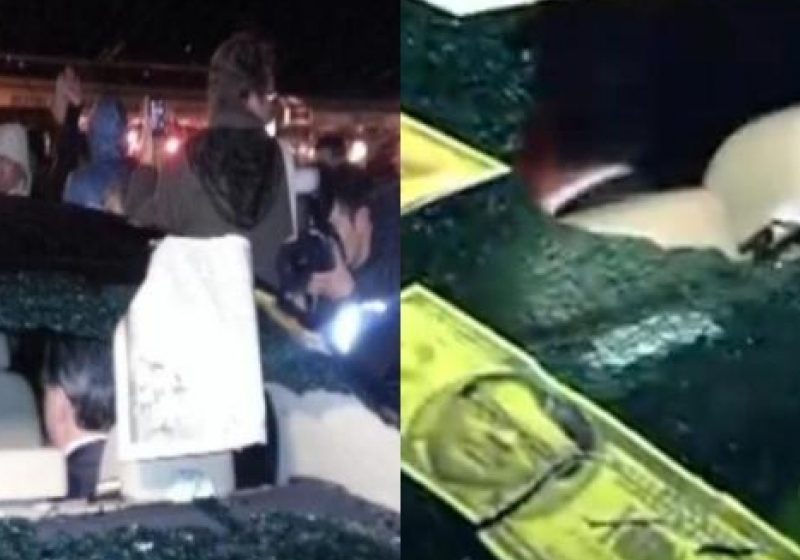 PAGUBE: Șoferul ministrului Culturii a depus plângere la Poliție după ce luneta mașinii a fost spartă
