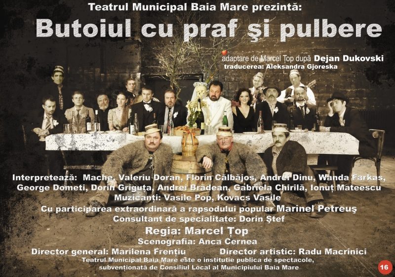 SIGHET: “Butoiul cu praf şi pulbere”, o poveste despre maramureşeni pusă în scenă de actori ai teatrului băimărean SIGHET: “Butoiul cu praf şi pulbere”, o poveste despre maramureşeni pusă în scenă de actori ai teatrului băimărean