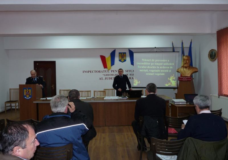 BAIA MARE: La sediul I.S.U. Maramureş a avut loc instruirea pe trimestrul I a şefilor S.V.S.U. BAIA MARE: La sediul I.S.U. Maramureş a avut loc instruirea pe trimestrul I a şefilor S.V.S.U.